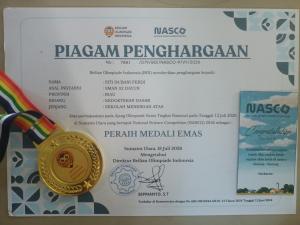 Siswi SMAN 2 Dayun Raih Medali Emas Ajang Olimpiade Sains Tingkat Nasional 2026 Bidang Kedokteran Dasar